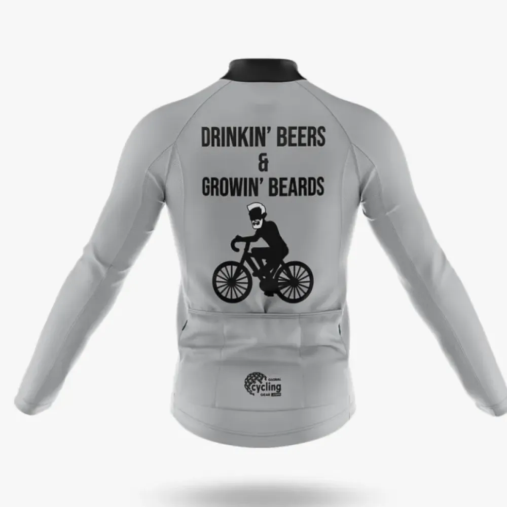 Cycling Kit Growing Beards Gray/White/Black