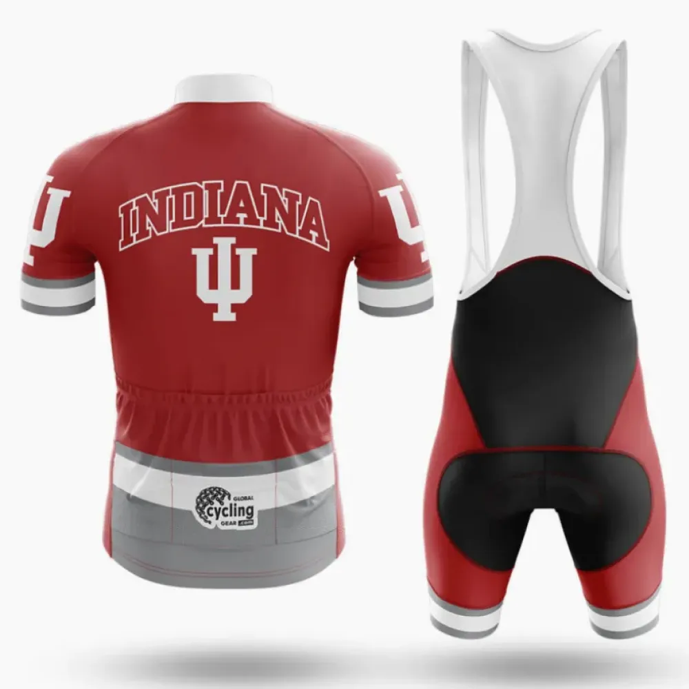 Indiana University Bloomington Cycling Bibs Ver.3 Comfortable Red/Black/White