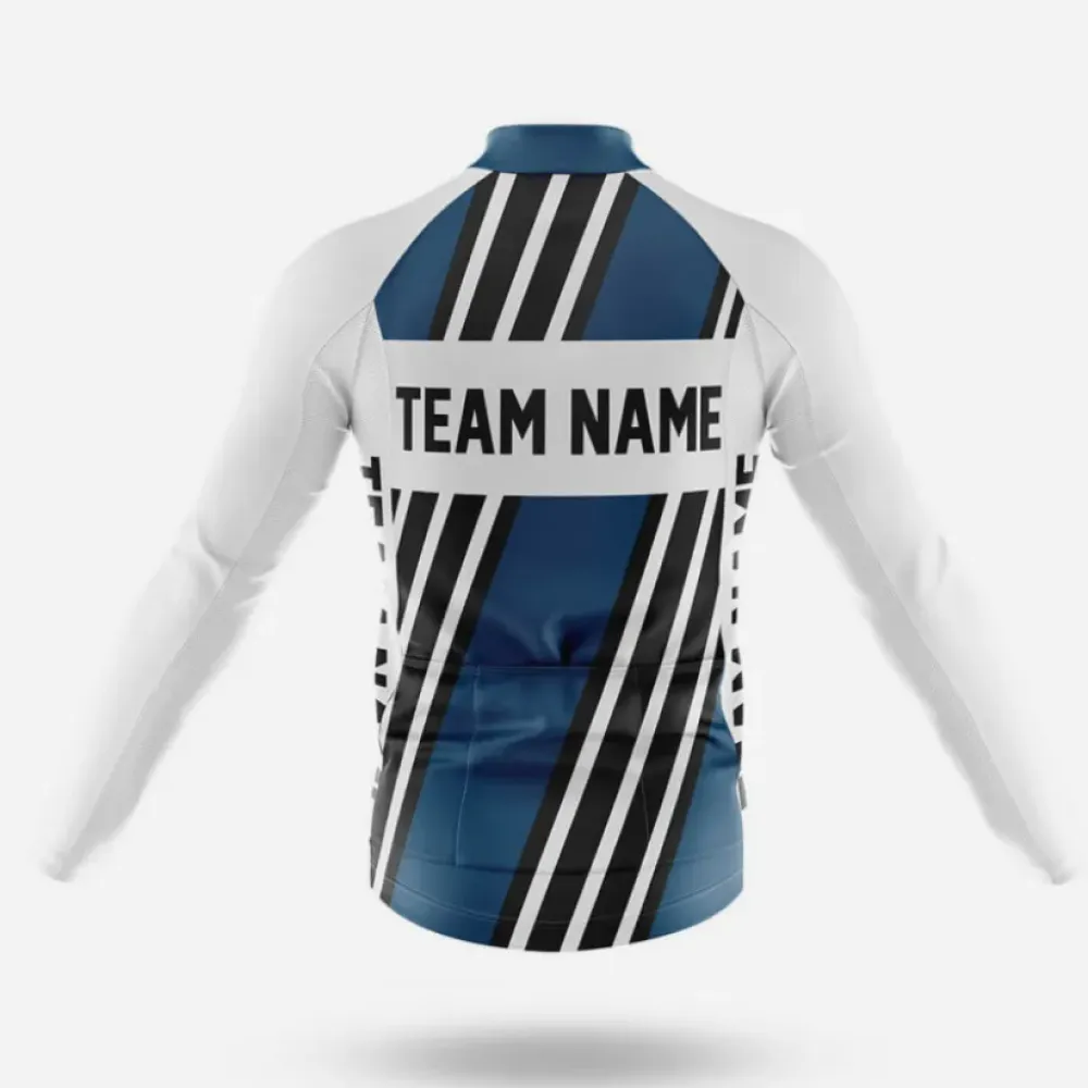 Custom Team Name M5 Navy Cycling Bibs Navy/White/Grey