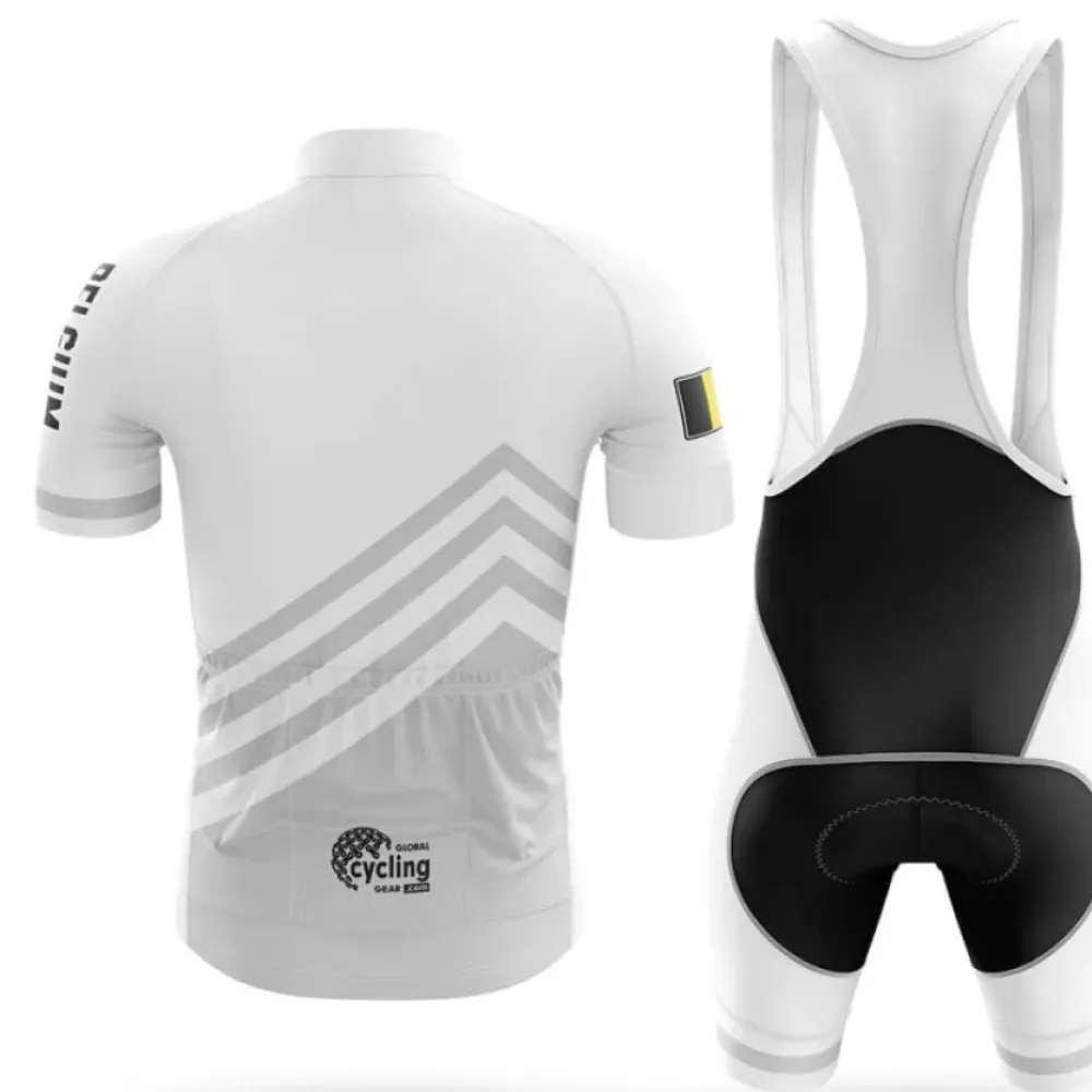 Belgium S5 Cycling Jersey White/Grey/Red
