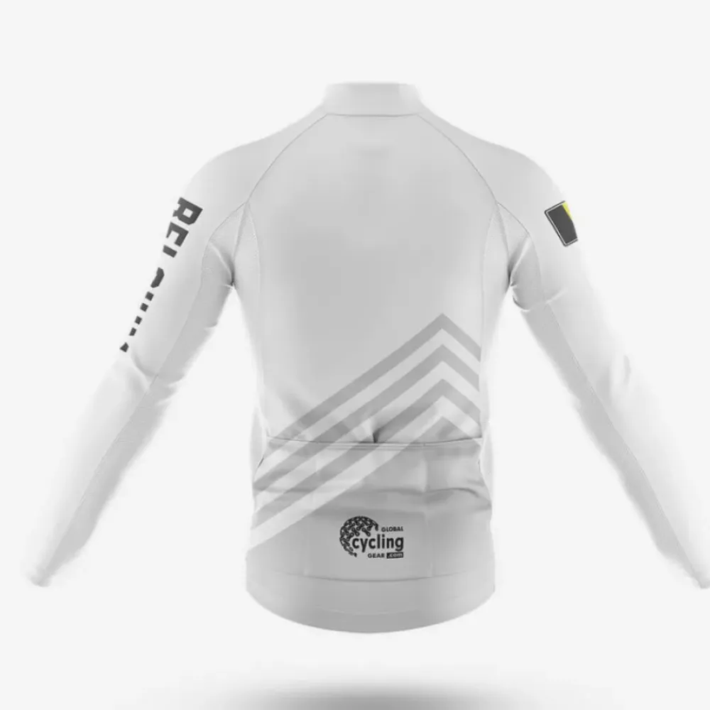 Belgium S5 Cycling Jersey White/Grey/Red