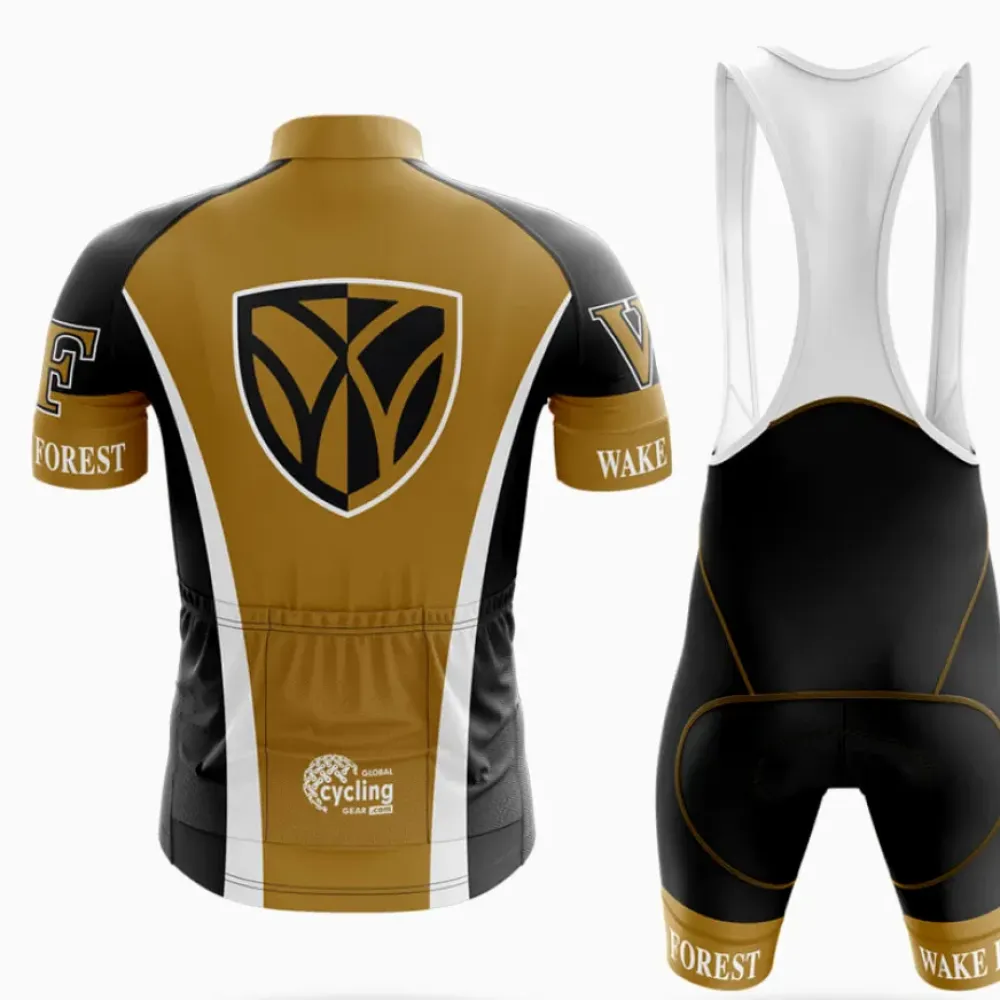Wake Forest Cycling Jersey Unique Design Gold/Black/White