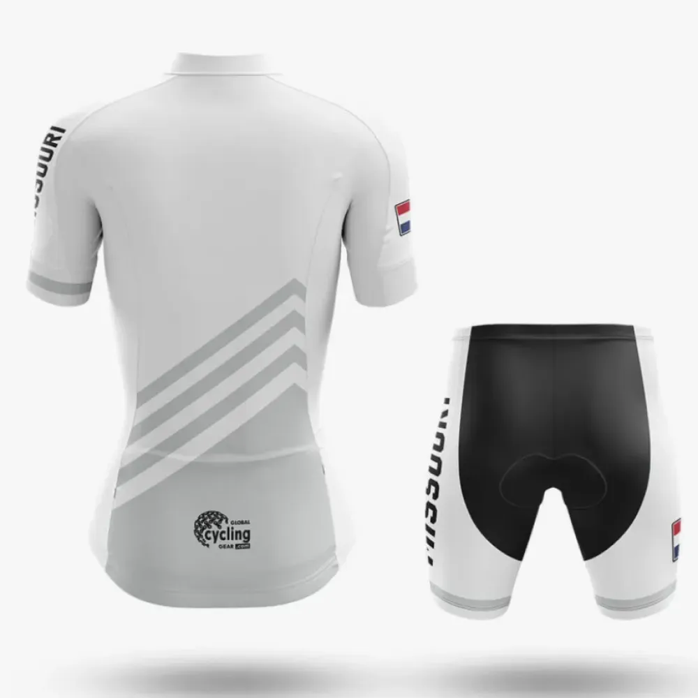 Missouri S4 Cycling Shorts White/Black/Red
