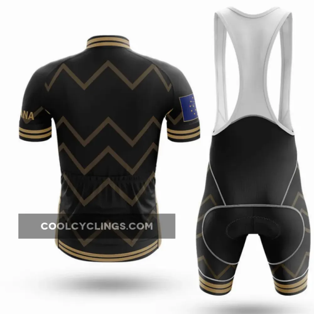 Indiana V17 Cycling Jersey Black/Gold/Blue