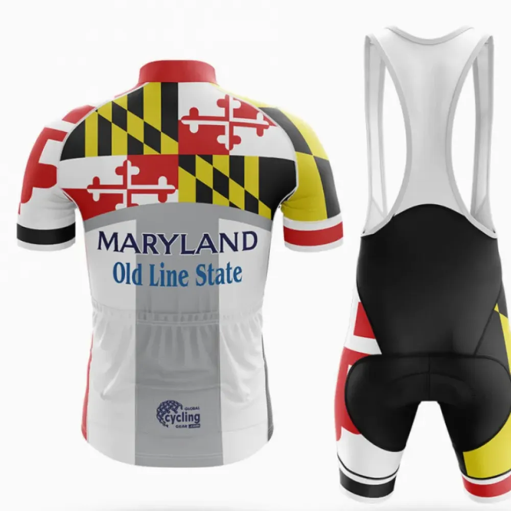 Maryland S6 Cycling Kit Full Set American Flag Yellow/Red/Black
