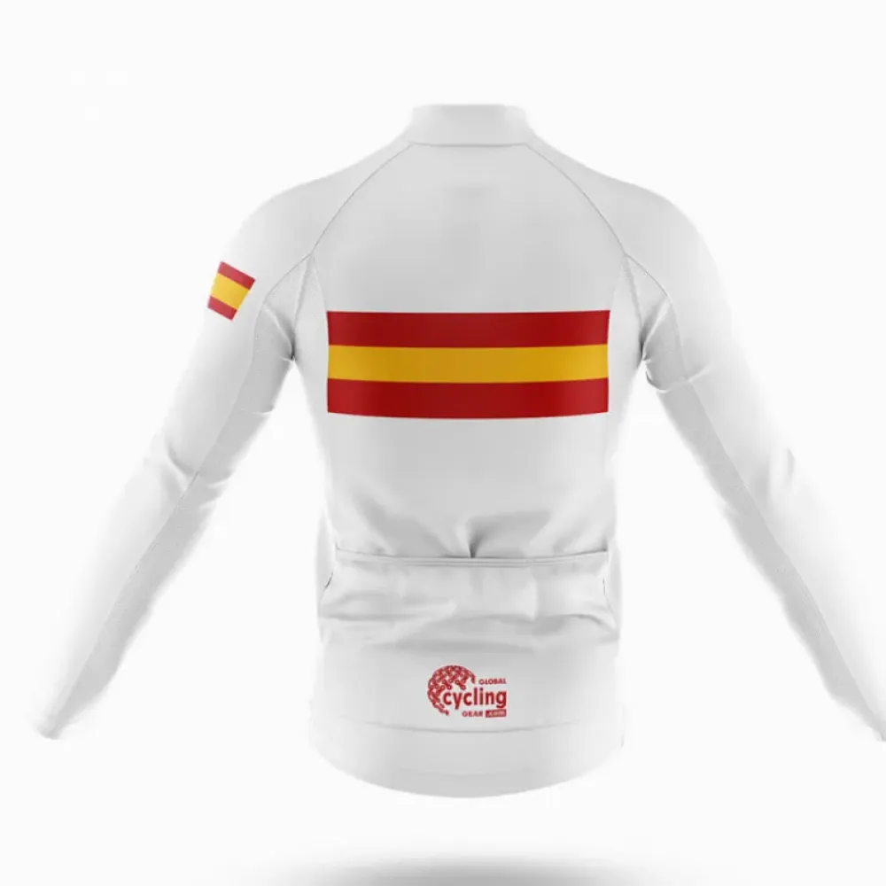 España Cycling Bibs Spanish Flag White/Black/Red