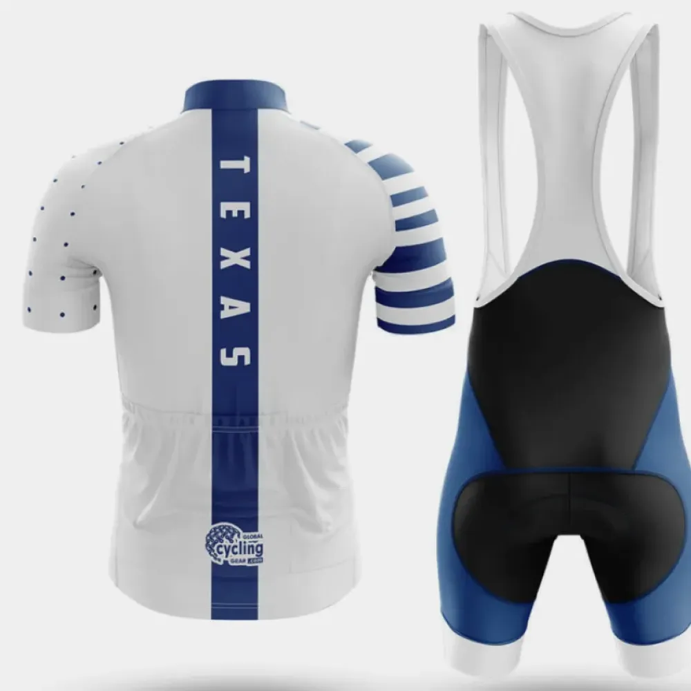 Texas S20 Cycling Kit Full Set White/Blue/Black