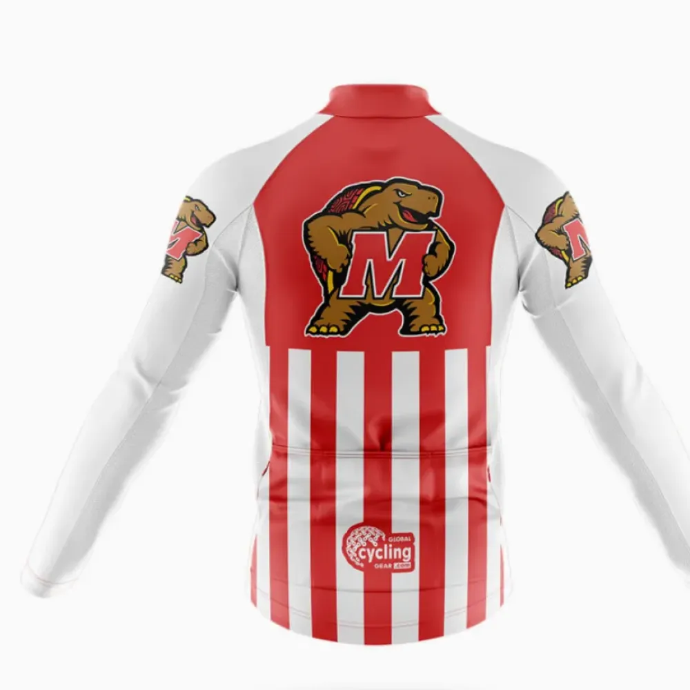 Cycling Bibs Maryland Mascot White/Red/Black