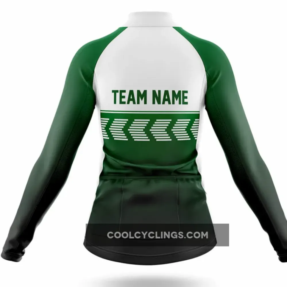 Custom Team Name S4 Long Sleeve Green/White/Black