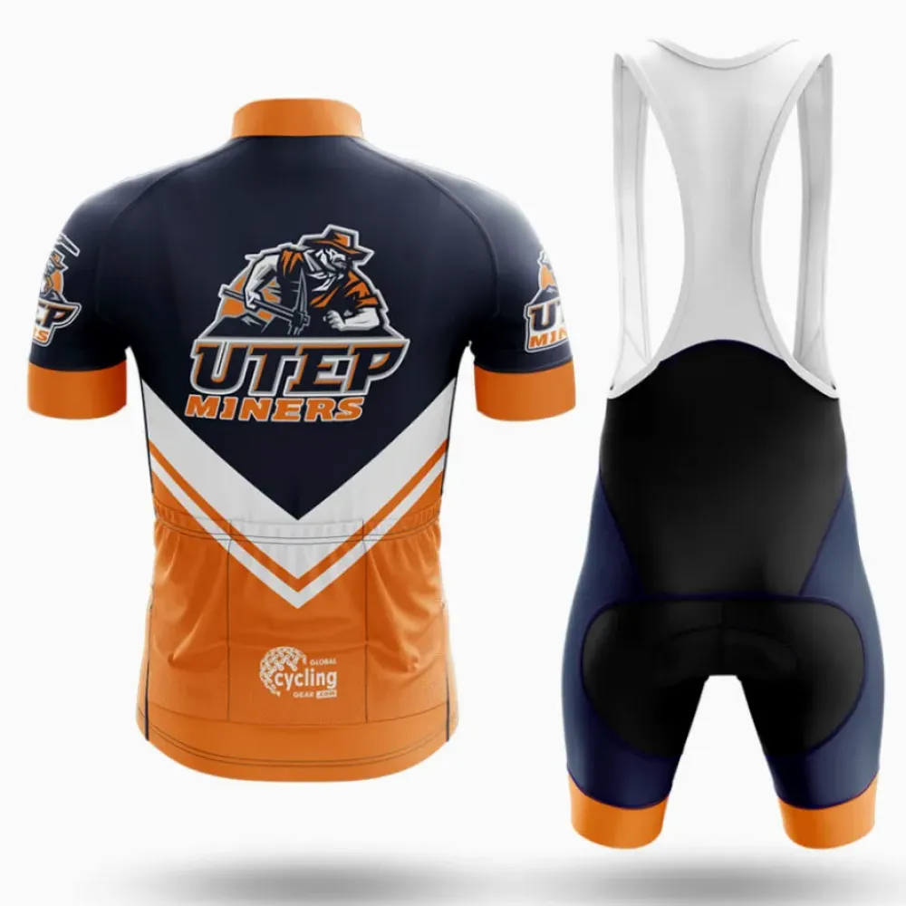 University of Texas Cycling Jersey Ver.3 Miners Navy/Orange/White