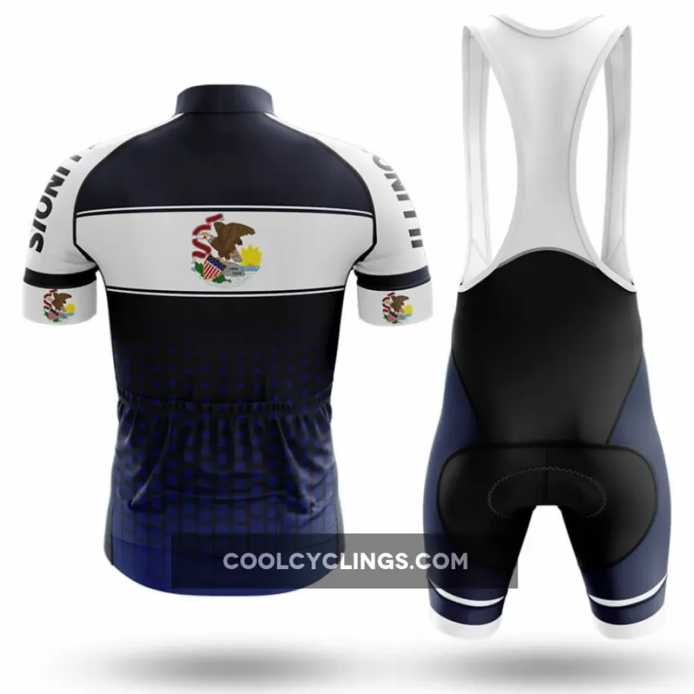 Illinois S1 Cycling Bibs Comfortable Navy/White/Blue