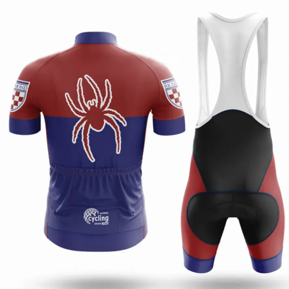 Richmond Cycling Jersey Spider Navy/Burgundy/White