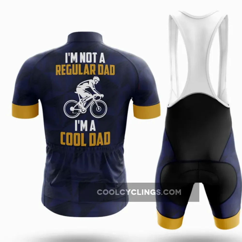 Cycling Dad V4 Bibs Breathable Navy/Gold/White