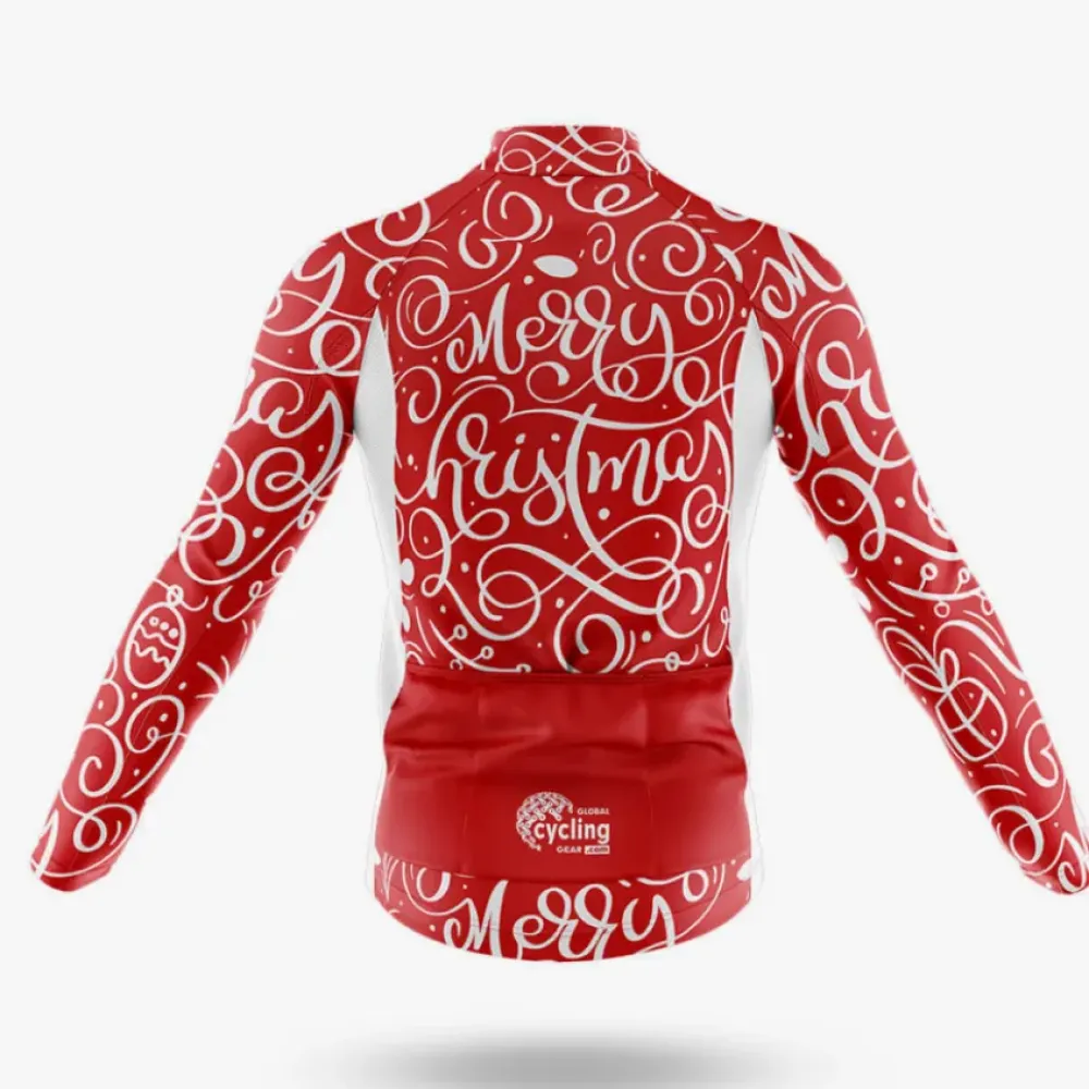 Cycling Kit Christmas Swirl Red/Black/White