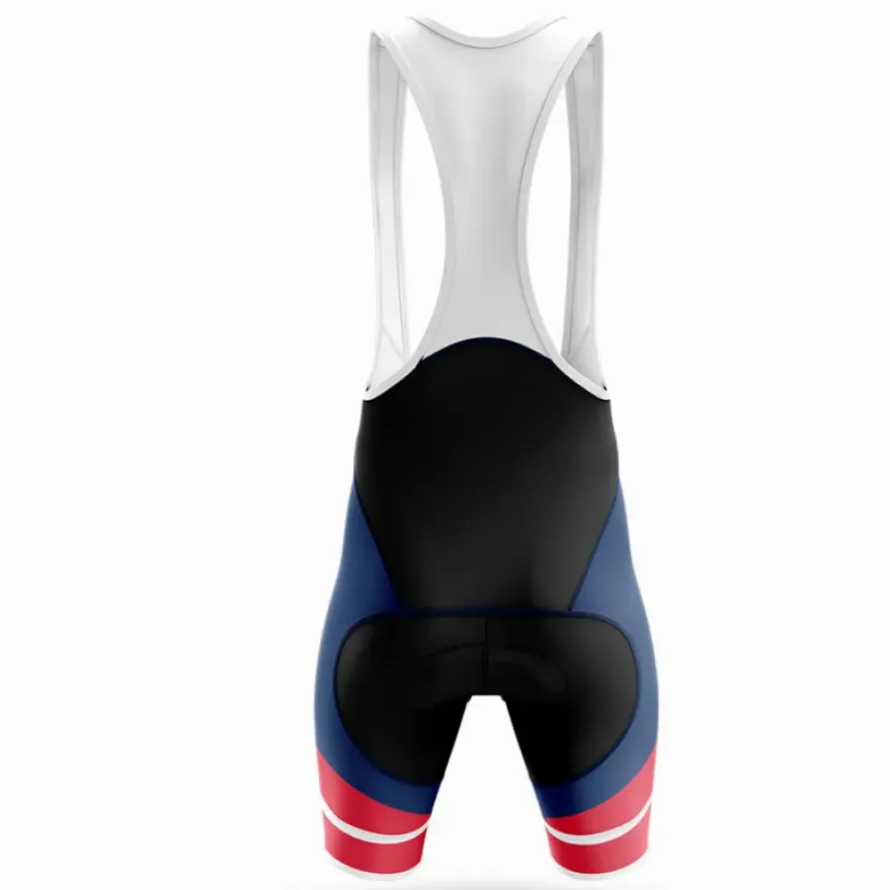 USA Patriotic Cycling Bibs Patriotic Navy/Red/White
