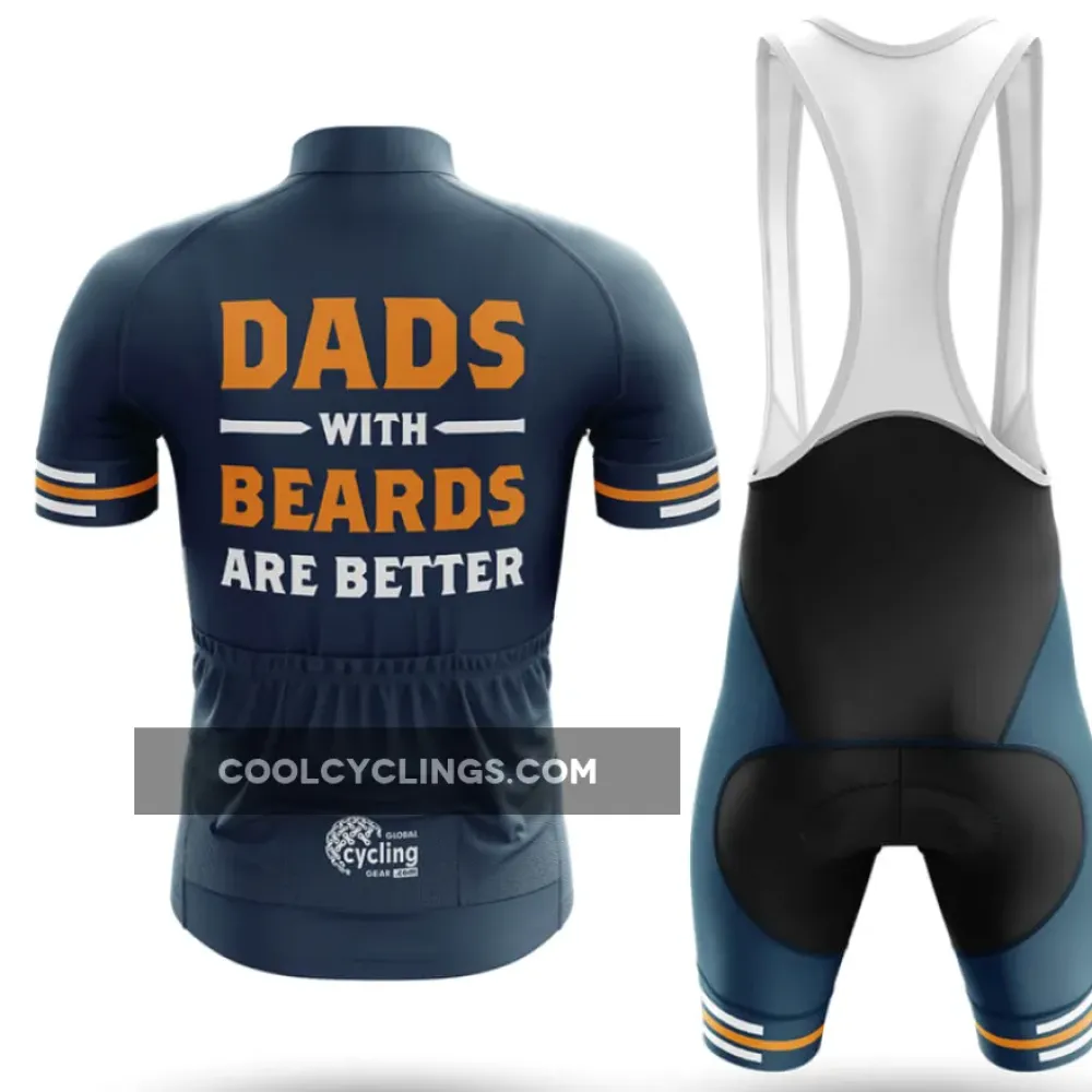 Cycling Bibs Beard Dad Navy/White/Grey