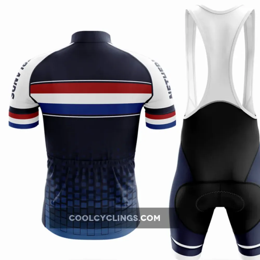 Netherlands S1Cycling Jersey Navy/White/Red