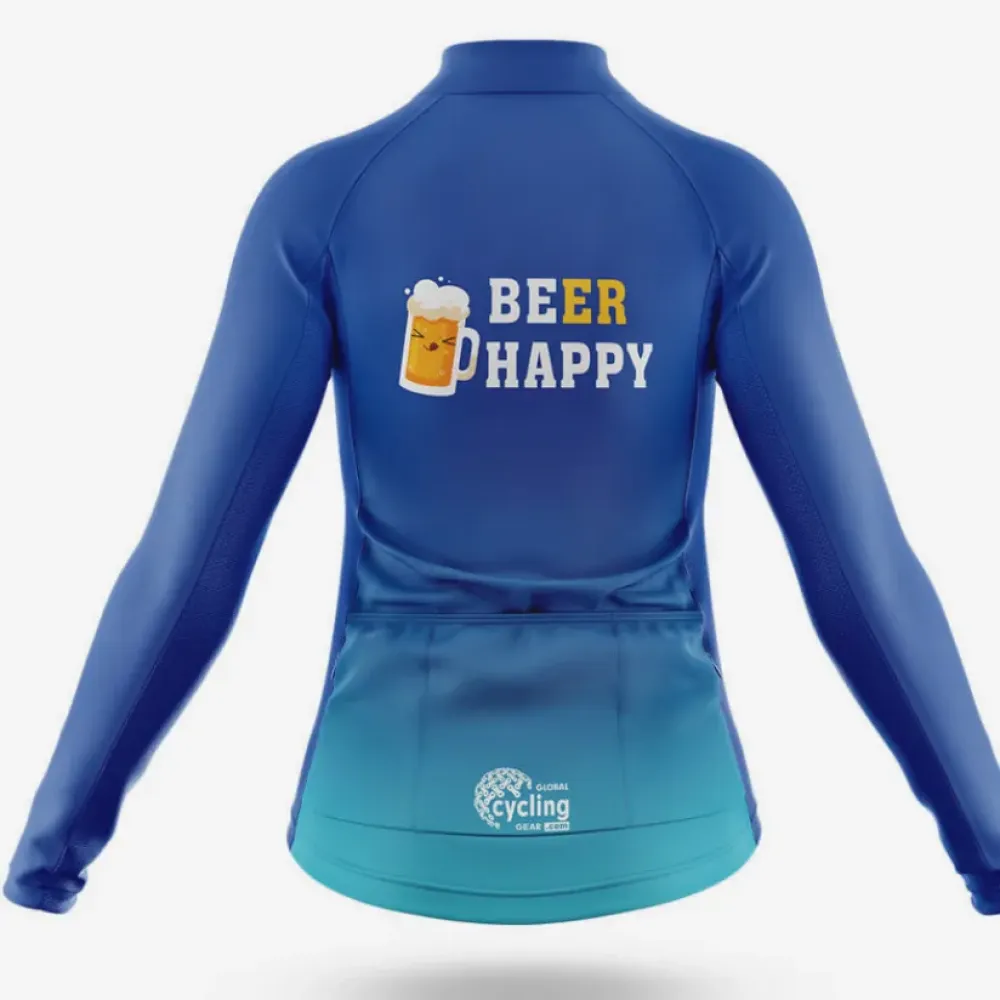 Happy Beer Women's Cycling Kit Blue/Teal/Black