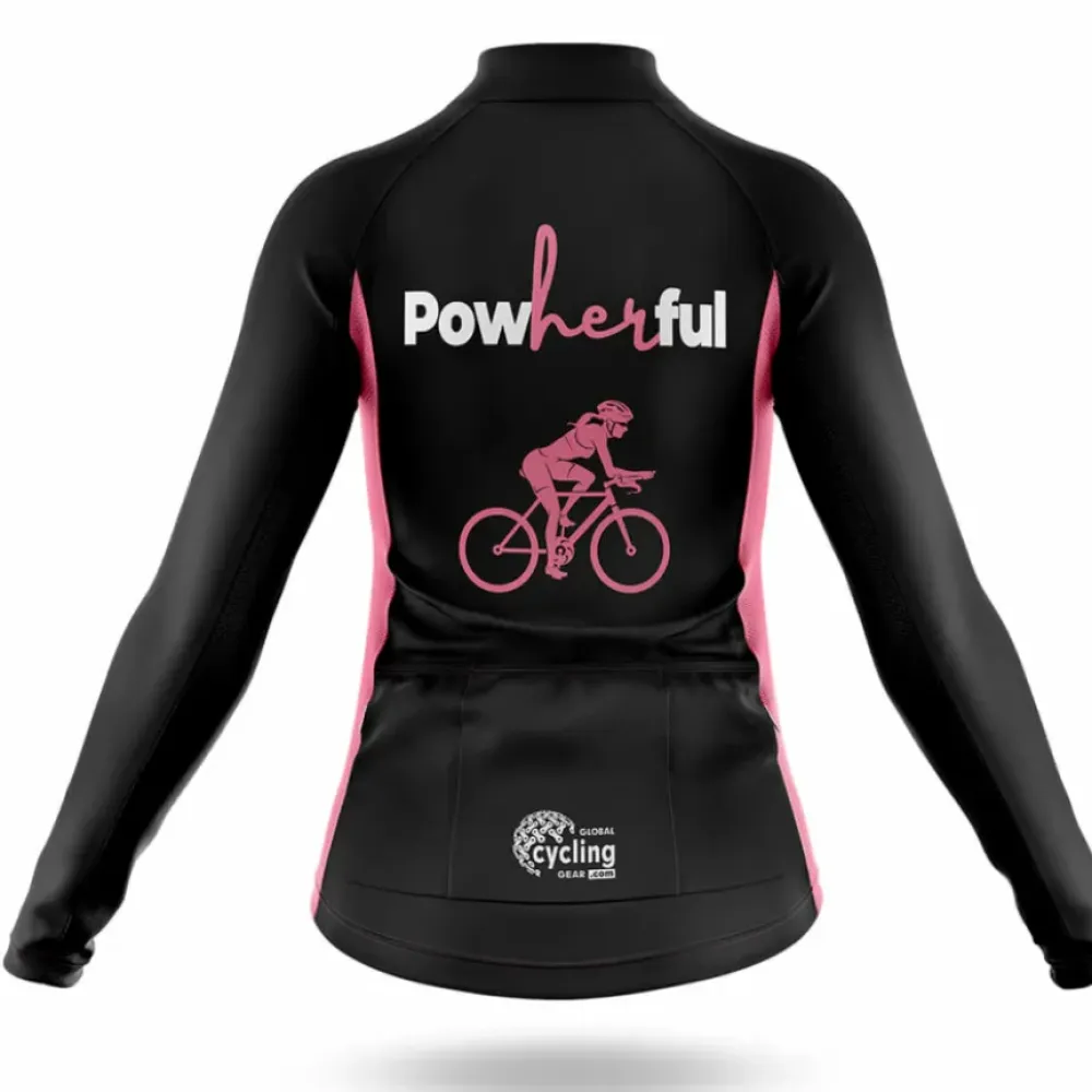 Powherful Women's Cycling Kit Full Set Black/Pink/Red