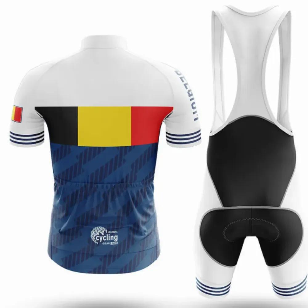Belgium S6 Cycling Jersey National Flag White/Yellow/Red