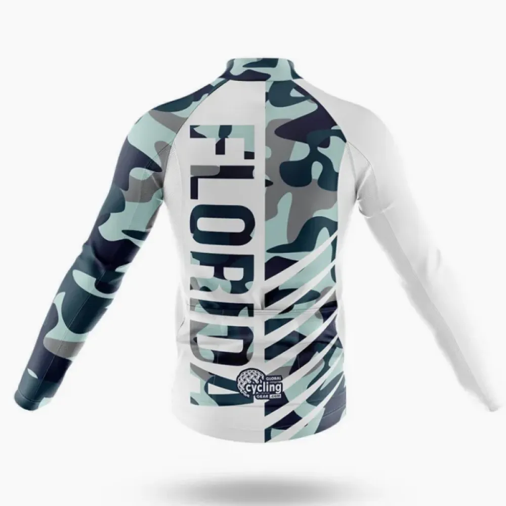 Florida S31 Cycling Jersey Camouflage Navy/White/Grey