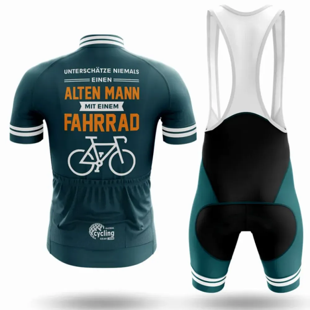 Old Man Cycling Jersey Motiv Navy/White/Grey