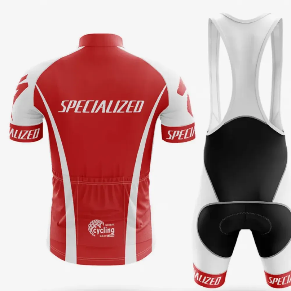 Specialized Long Sleeve Cycling Jersey Red/White/Black