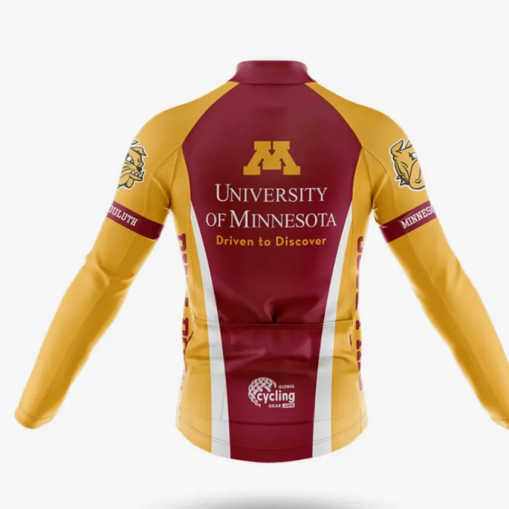 University of Minnesota Duluth Cycling Bibs Comfortable Yellow/Black/Burgundy