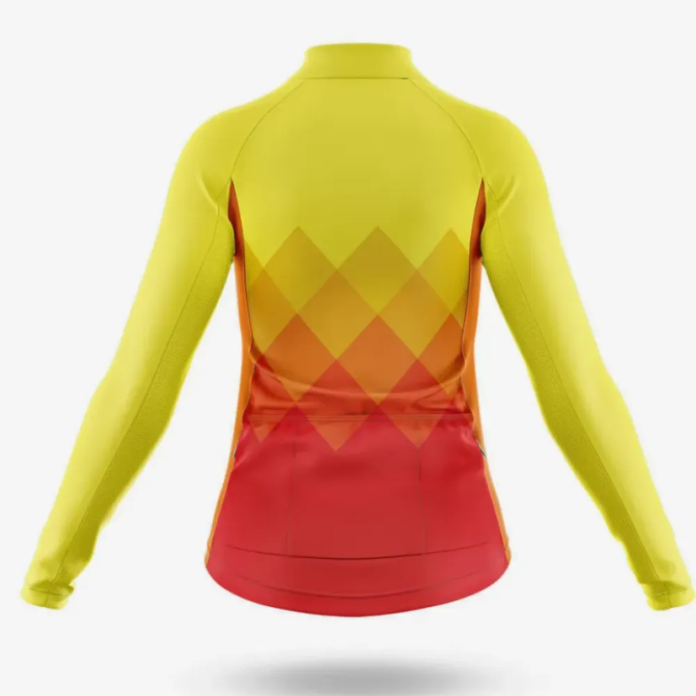 Women's Cycling Kit My Bike Takes Me Places Yellow/Red/Black