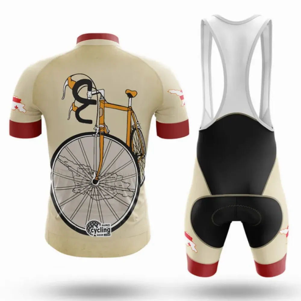 Georgia Riding Club Cycling Kit Full Set Vintage Style Beige/Red/Black