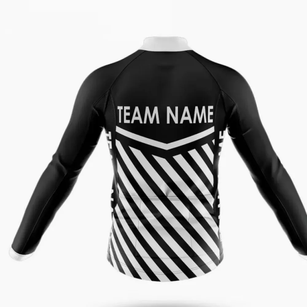 Cycling Bibs Custom Team Name Black/White/Red