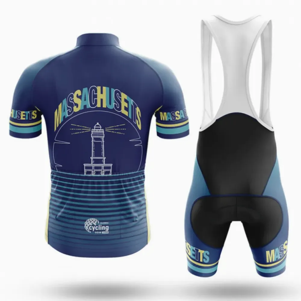 Massachusetts Symbol Cycling Kit Full Set Navy/Yellow/Blue