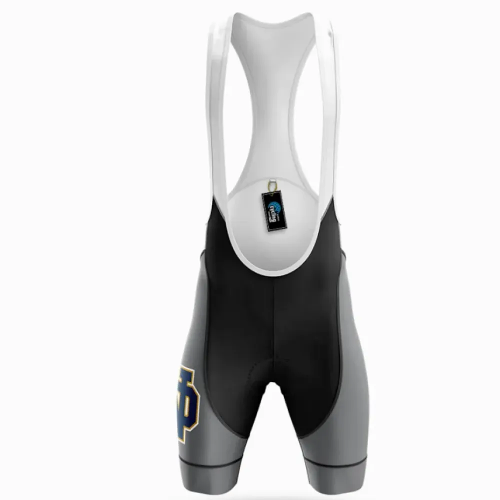 Notre Dame Cycling Jersey Retro Gray/White/Gold