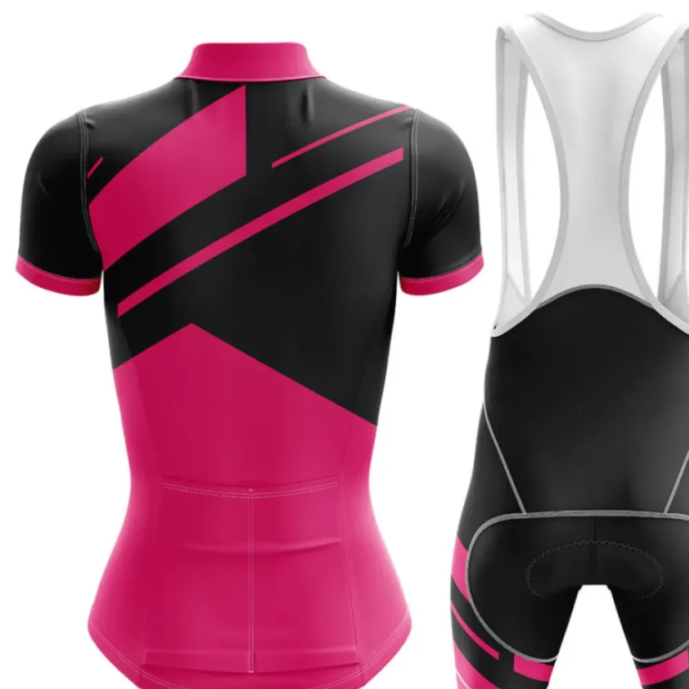 Woman Cycling Jersey Bold Statement Pink/Black/Purple