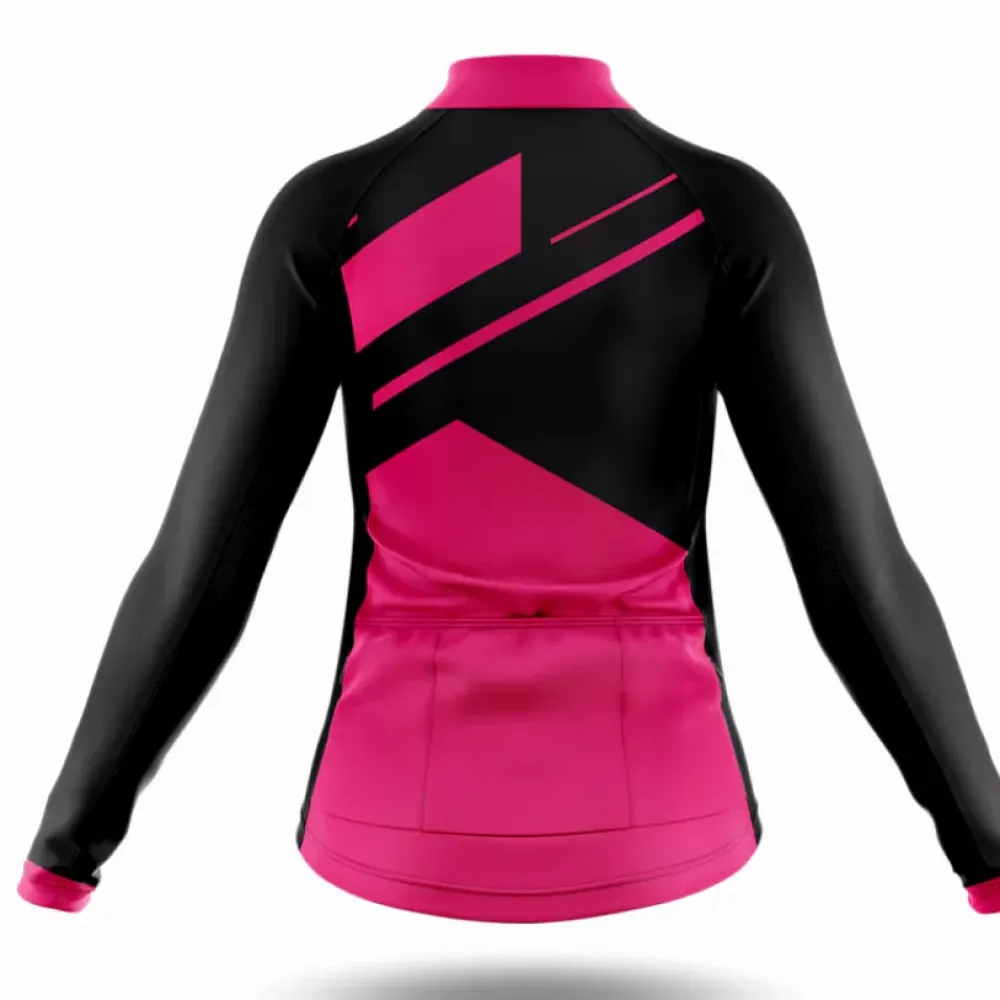 Woman Cycling Jersey Bold Statement Pink/Black/Purple