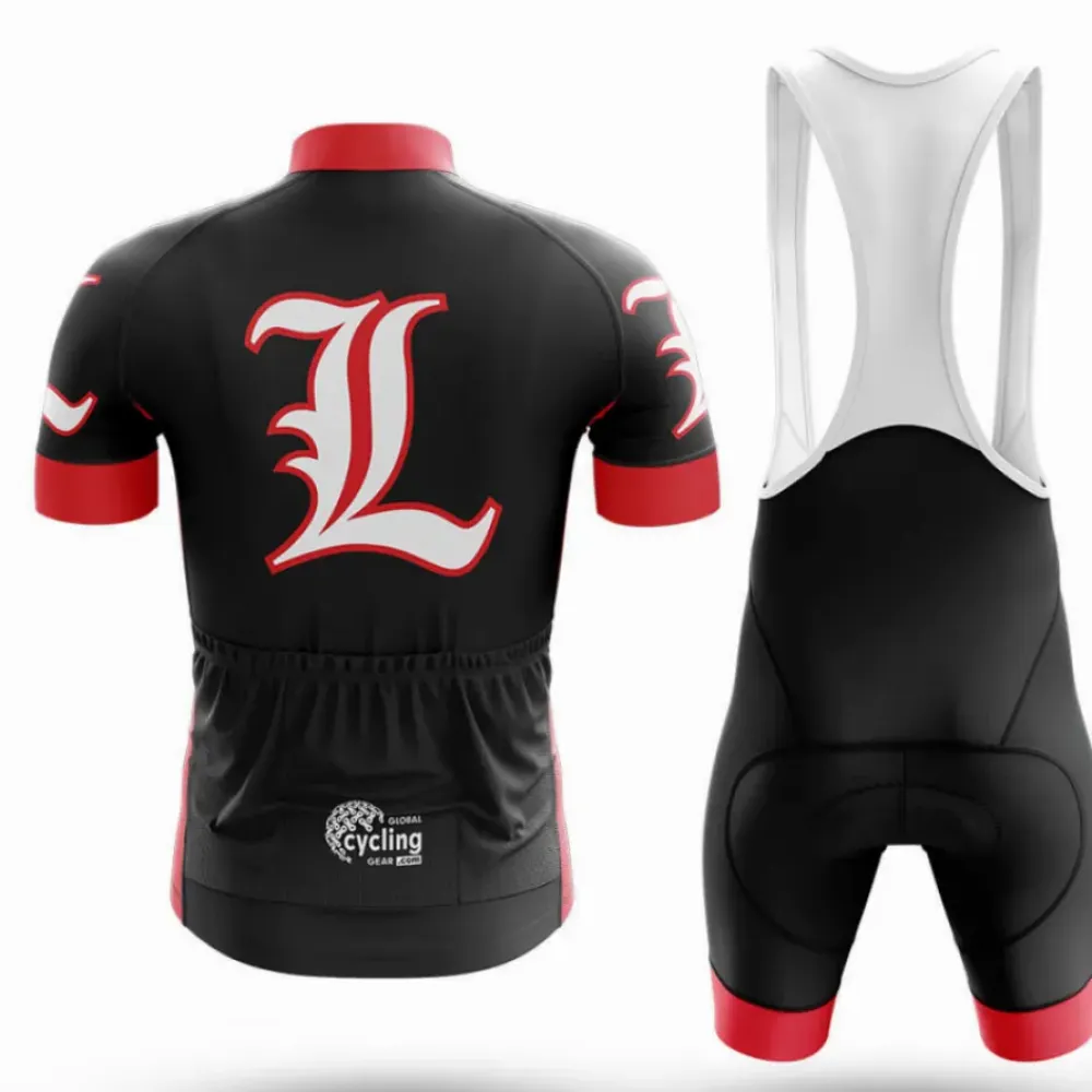 Louisville Cycling Kit Full Set Black/Red/White