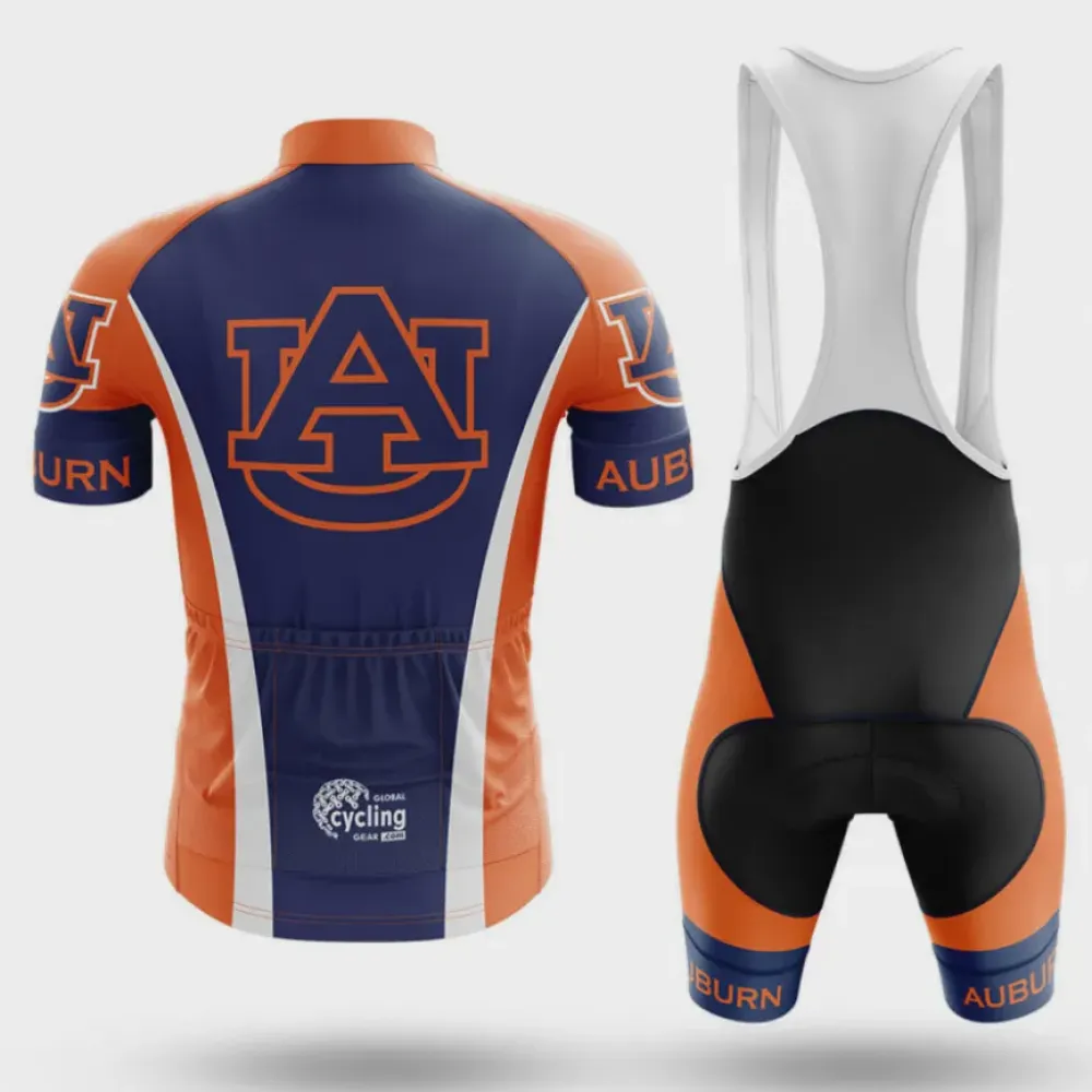 Auburn University Cycling Jersey Navy/Orange/White
