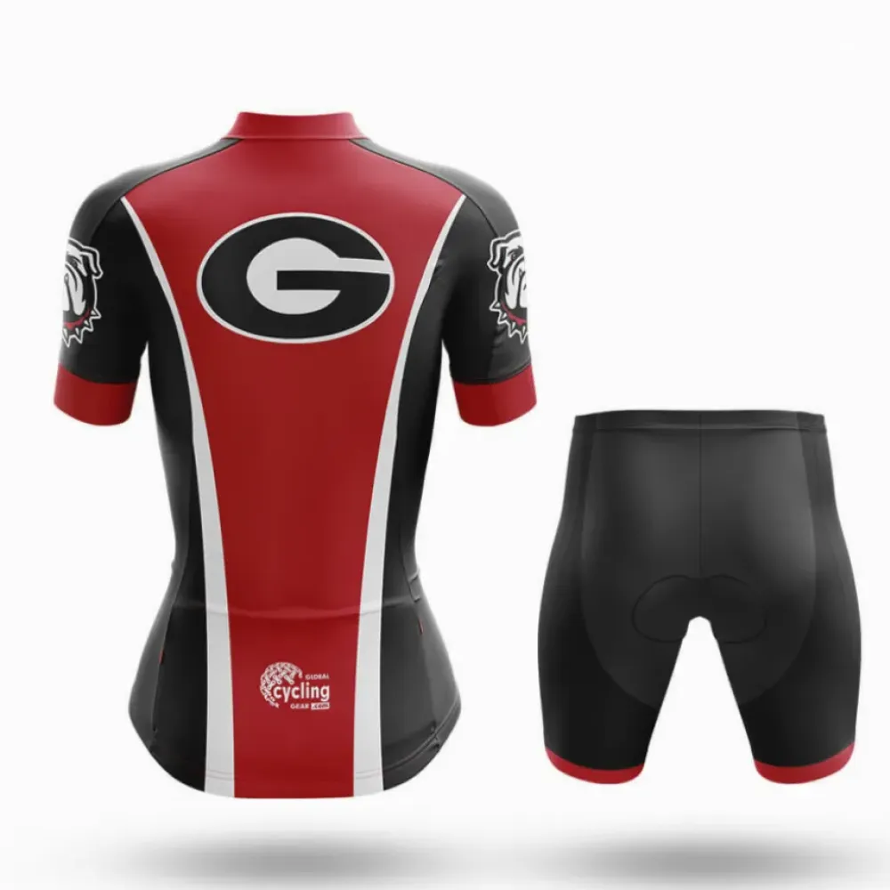 Georgia Bulldogs Women's Cycling Kit Full Set Red/Black/White