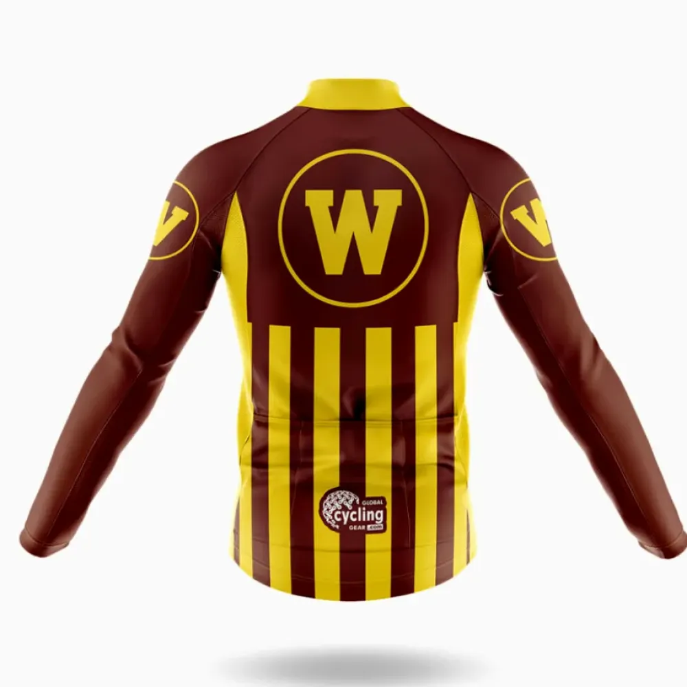 Western Michigan University Cycling Kit Full Set Brown/Yellow/White