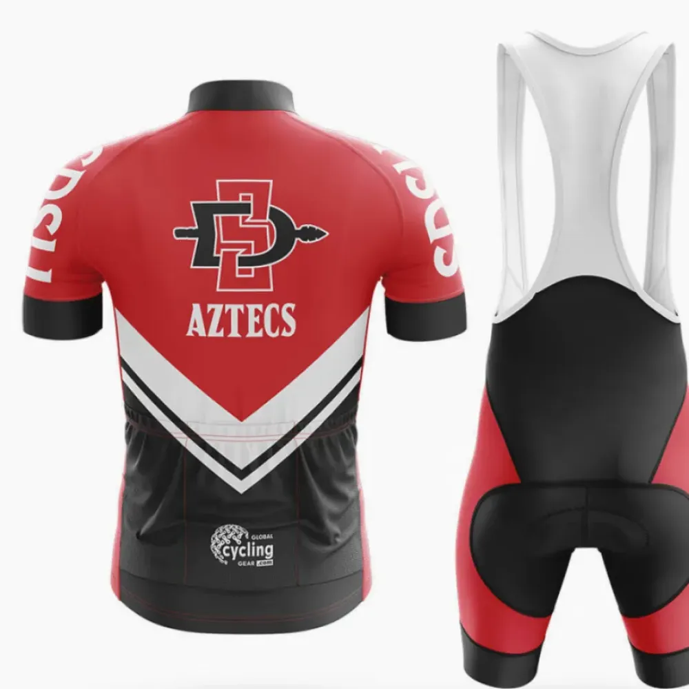 San Diego State Cycling Kit Full Set Red/Black/White