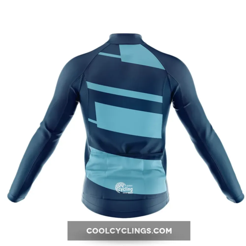 Cycling Grandpa Voice Jersey Navy/Light Blue/Gold