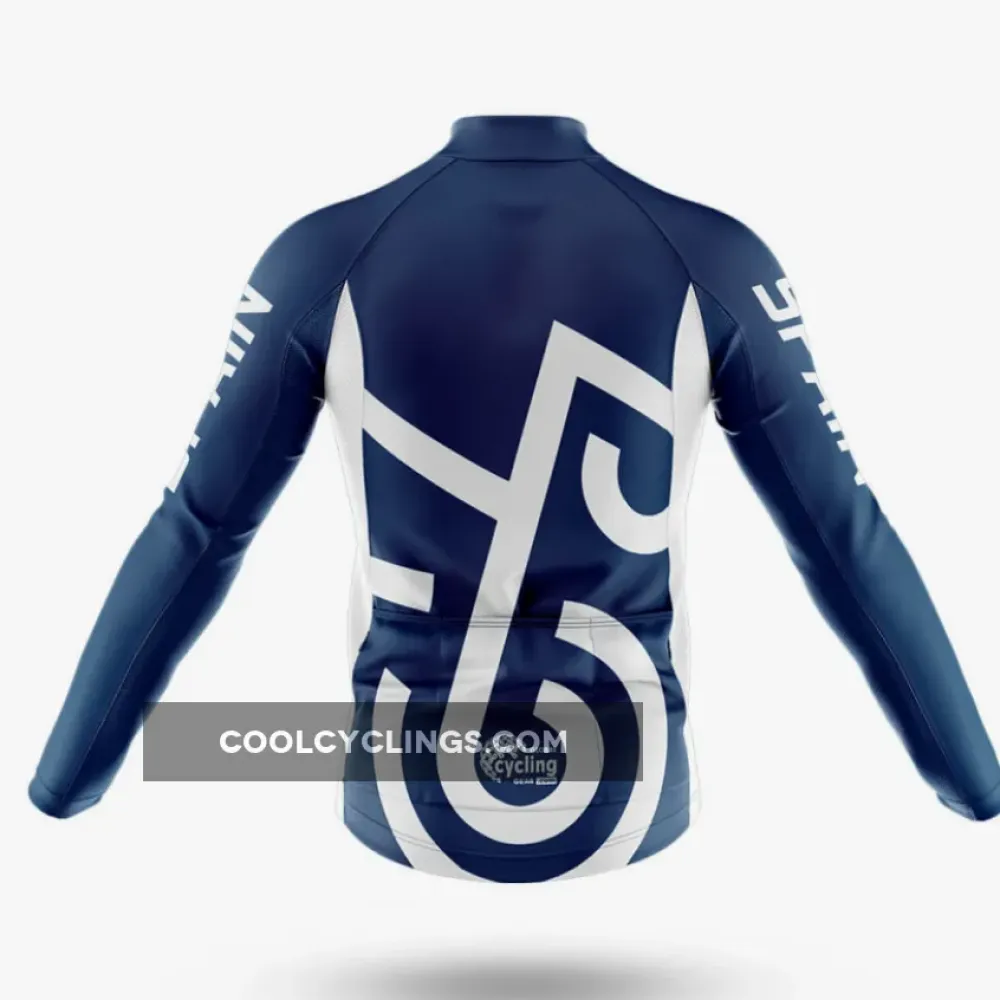 Spain S11 Cycling Bibs Breathable Navy/White/Blue