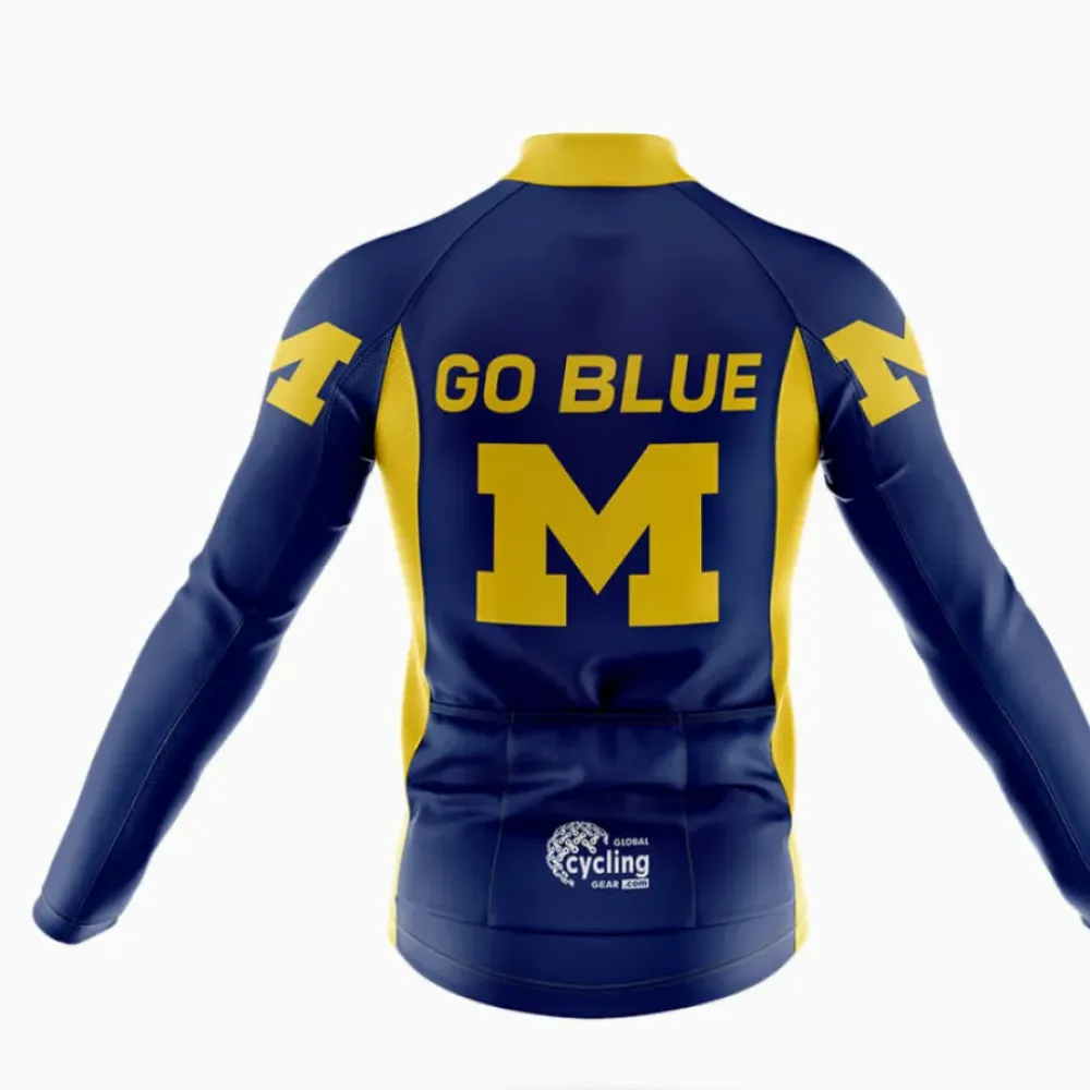 Cycling Bibs Go Blue Navy/Yellow/White