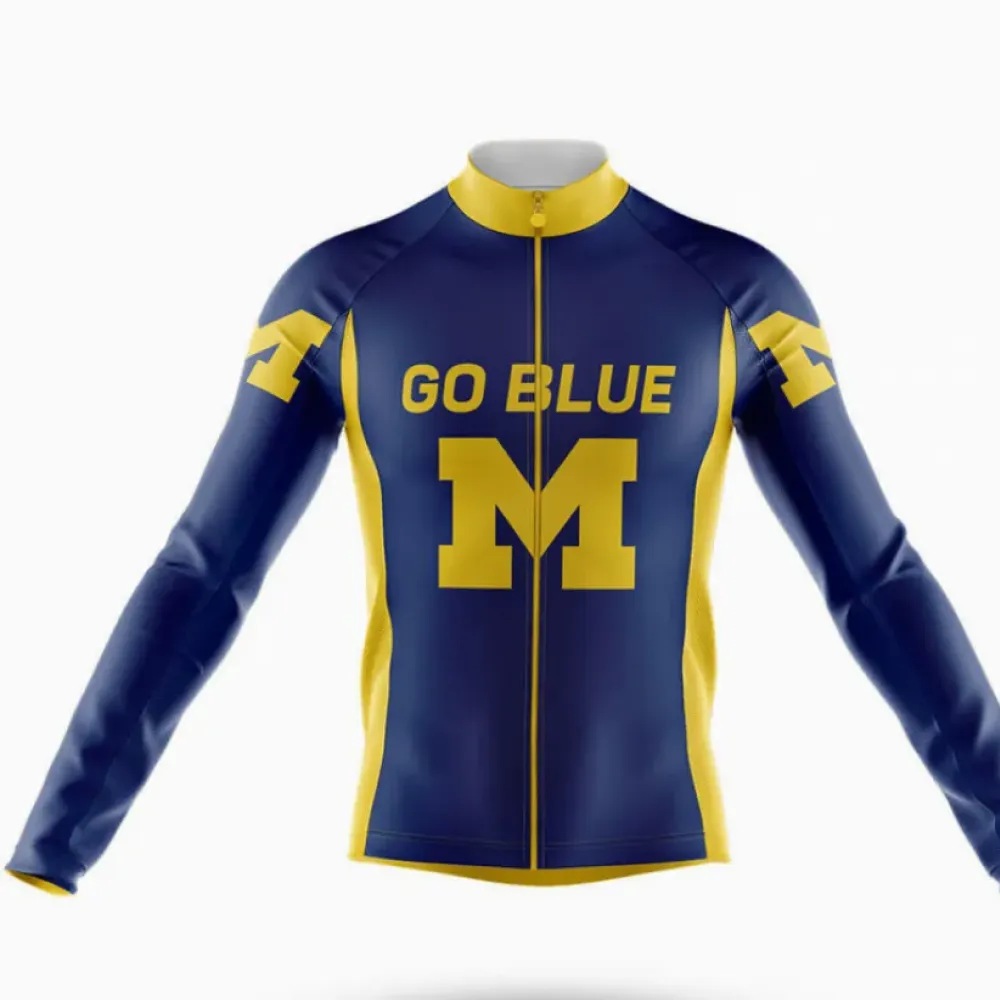 Cycling Bibs Go Blue Navy/Yellow/White