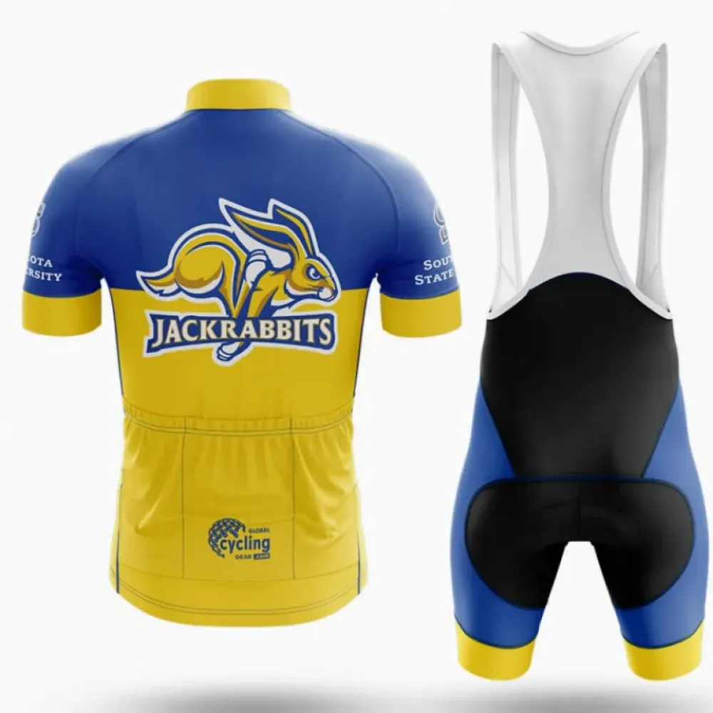 South Dakota State University Cycling Jersey Ver.2 Jackrabbits Blue/Yellow/Gold