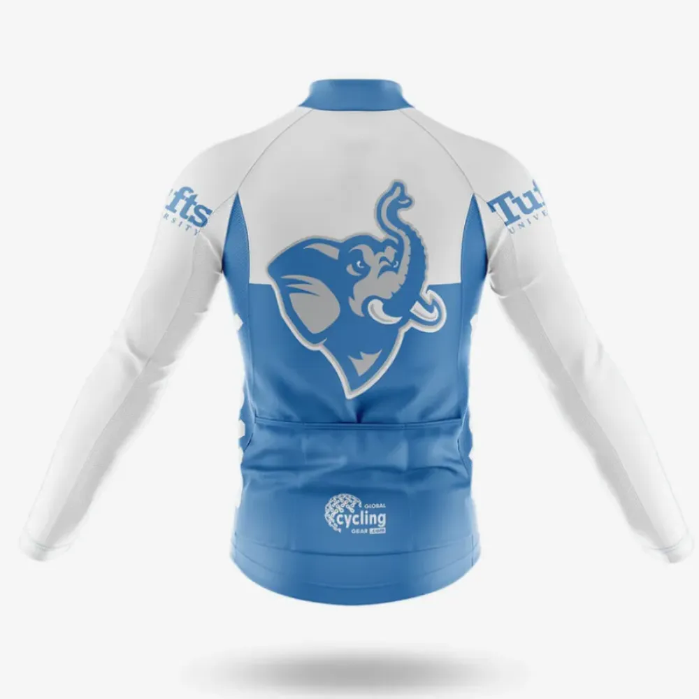 Tufts University Cycling Jersey Ver.2 Elephant Logo Blue/White/Grey