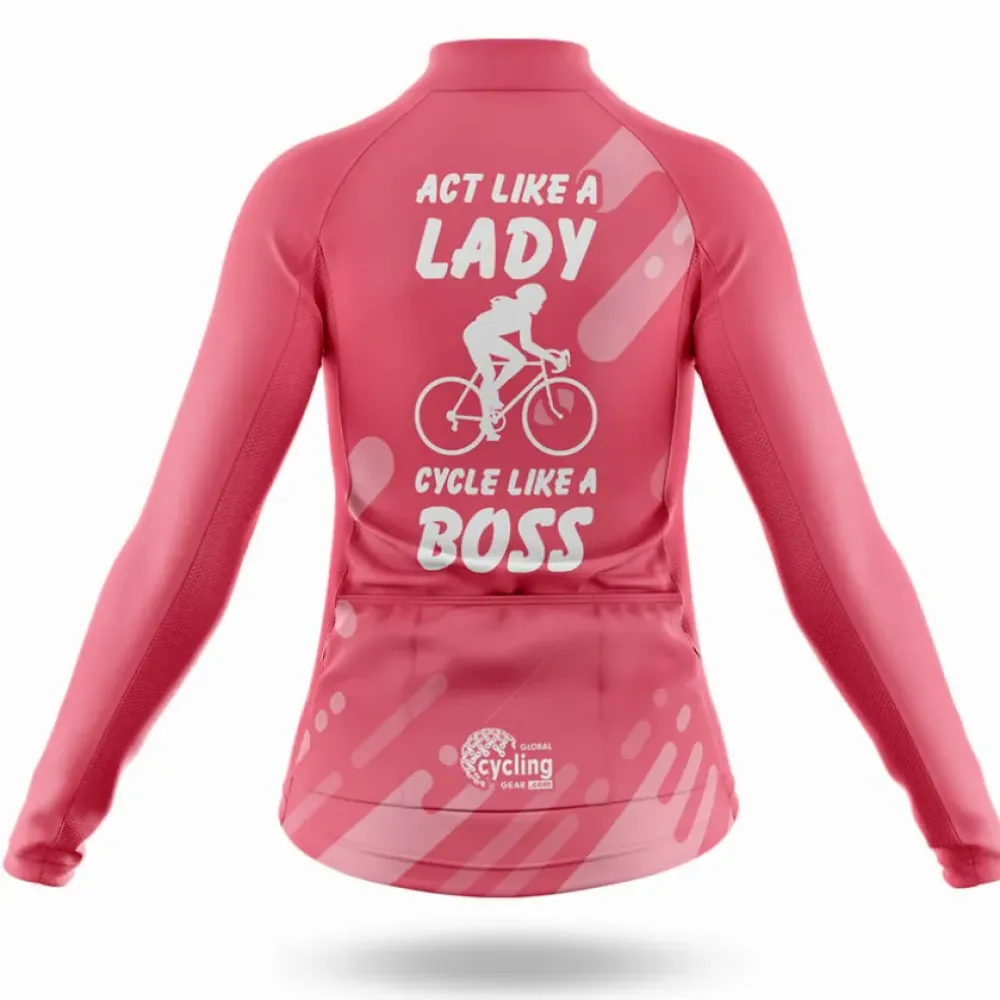 Lady V5 Act Like a Lady, Cycle Like a Boss Pink/White/Grey