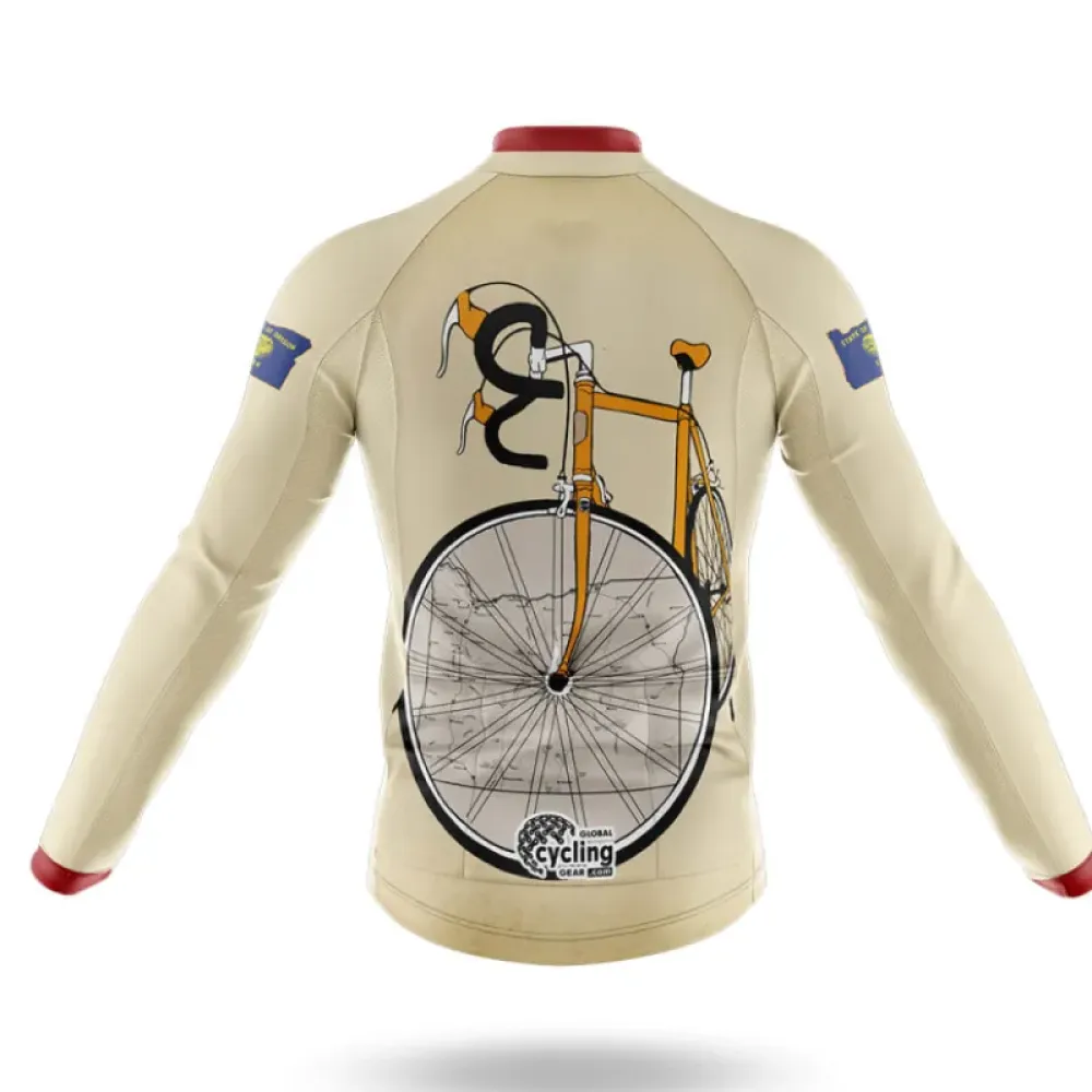 Oregon Riding Club Retro Style Cream/Burgundy/Blue