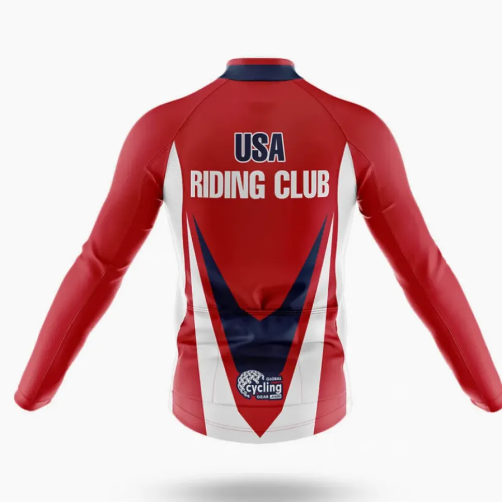 USA Ride Cycling Bibs Breathable Red/Black/White