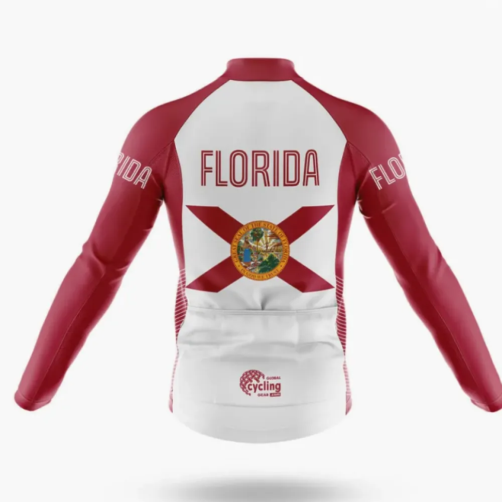 Florida S5 Cycling Kit Full Set Breathable White/Green/Red